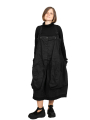 Rundholz DIP - Balloon skirt with eyelet pockets Cotton Stretch Black - 2242600307