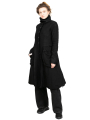 Rundholz Black Label - Coat waisted with suitcase pockets boiled wool + felt Black - 2243881203