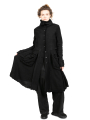 Rundholz Black Label - Coat waisted with suitcase pockets boiled wool + felt Black - 2243881203