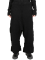 Rundholz DIP - Knitted trousers with dropped crotch and wide cuffs Black - 2242687606