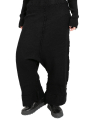 Rundholz DIP - Pantalon en tricot avec entrejambe plus bas et larges manchettes Black - 2242687606