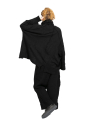 Rundholz DIP - Knitted tunic with stand-up collar and wide sleeves Oversize Black - 2242687002