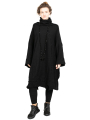 Rundholz DIP - Knitted dress with stand-up collar and wide sleeves Oversize Black - 2242687304