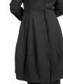 Rundholz - Fitted coat with patch pockets felted wool fabric black - 2241011213