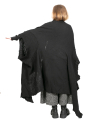 Rundholz DIP - Giant scarf or knitted vest with armholes boiled wool Black - 2242687710