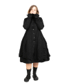 Rundholz - Knitted coat in balloon shape houndstooth boiled wool Black Jacquard - 2241687206