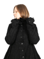 Rundholz - Knitted coat in balloon shape houndstooth boiled wool Black Jacquard - 2241687206