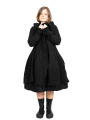 Rundholz - Knitted coat in balloon shape houndstooth boiled wool Black Jacquard - 2241687206