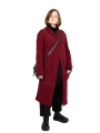 Pal Offner - Long Cardigan Baby Alpaca Wool Merlot