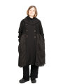 Aequamente - Linen and wool coat Black