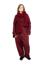 Pal Offner - Balloon Trousers_Super Denim Stretch Merlot - 131101