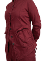 Pal Offner - Penguin Coat_Super Denim Stretch Merlot - 90101