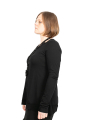 Rundholz Black Label - Shirt with tulle trims at the neck and hem black - 2243330501