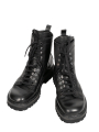 Shoto - Leather boot lace-up horse leather black Black - 51766