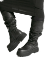 Lofina Shoebox - Leather boot Gasoline Nero Black Black - 6064