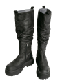 Lofina Shoebox - Leather boot Gasoline Nero Black Black - 6064