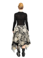 Rundholz - Skirt in wrap look jacquard floral pattern Black Jacquard - 2241040302