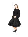 Rundholz DIP - Balloon skirt cotton poplin black - 2242530301