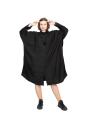 Rundholz DIP - Shirt dress with side knitted inserts Oversize Black - 2242530904