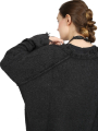 Rundholz - hüftlanger strick-pullover mit runder Halsausschnitt - black - 1251650702