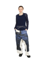 Rundholz DIP - wide jeans pants with low crotch - denim print - 1252110103