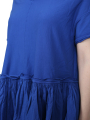 Rundholz DIP - short-sleeved oversize dress with ruffled skirt - royal - 1252280908