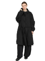 Rundholz DIP - oversize coat with hood and zipper - black - 1252281209