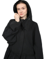 Rundholz DIP - oversize coat with hood and zipper - black - 1252281209