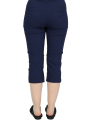 Rundholz Black Label - schmale kniebedeckte Stretchhose mit elastischen Bund - navy - 1253630109