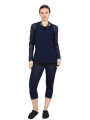 Rundholz Black Label - schmale wadenlange jersey-leggings mit gummiBund - navy - 1253470210