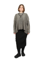 Serien°umerica - Oversize Pullover aus Merinowolle mit Strickdetails Salvia - ser5015