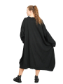 Rundholz DIP - Sweater dress with eye pockets and cuffs in ribbed cotton oversize black - 2242270909