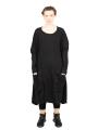 Rundholz Black Label - Robe ballon avec poches à valise Sweater Cotton Oversize black - 2243250903-