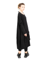 Rundholz Black Label - Robe ballon avec poches à valise Sweater Cotton Oversize black - 2243250903-