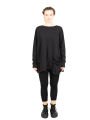 Rundholz Black Label - Sweater with suitcase pocket Cotton Oversize black - 2243250501