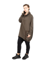 Rundholz Black Label - Sweater with stand-up collar and pouch pocket Cotton Oversize jungle - 2243250505