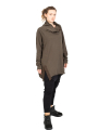 Rundholz Black Label - Sweater with stand-up collar and pouch pocket Cotton Oversize jungle - 2243250505