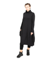 Rundholz Black Label - Balloon dress fitted with suitcase pocket Sweater Cotton black - 2243250906