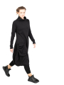 Rundholz Black Label - Balloon dress fitted with suitcase pocket Sweater Cotton black - 2243250906