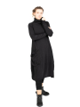 Rundholz Black Label - Balloon dress fitted with suitcase pocket Sweater Cotton black - 2243250906