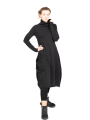 Rundholz Black Label - Balloon dress fitted with suitcase pocket Sweater Cotton black - 2243250906