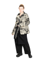 Rundholz - Waisted jacket jacquard floral pattern Black Jacquard - 2241041105