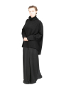 Rundholz Black Label - Pullover wool blend with turtleneck oversize black - 2243450706