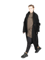 MJW - Wool and cashmere coat Black Black