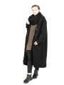 MJW - Manteau en laine et cachemire Black Black