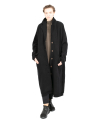 MJW - Wool and cashmere coat Black Black