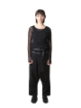 Pal Offner - pantalon à double ceinture noir