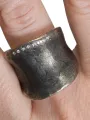 Darkgem - Ring silver with brilliant