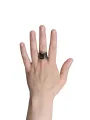 Darkgem - Ring Silber mit Smoky Quartz Stein