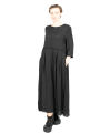 Aequamente - Kleid aus Viskose und Baumwolle Black Black